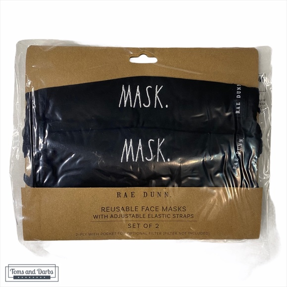 Rae Dunn MASK Adjustable Reusable Face Mask - Picture 1 of 1